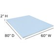 Flash Furniture Capri Comfortable Sleep 2 inch Cooling Gel Mattress Topper-Queen