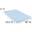Flash Furniture Capri Comfortable Sleep 2 inch Cooling Gel Mattress Topper -Twin