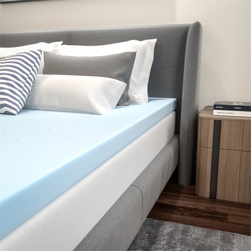 Flash Furniture Capri Comfortable Sleep 3 inch Cooling Gel Mattress Topper -Full