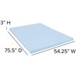 Flash Furniture Capri Comfortable Sleep 3 inch Cooling Gel Mattress Topper -Full