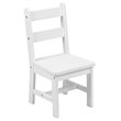 Flash Furniture 3 Piece Solid Hardwood Kids Table and Chair Set in White