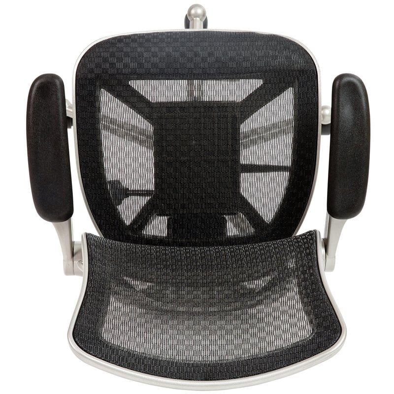 Flash Furniture Mid-Back Mesh Office Swivel Chair in Black and Graphite