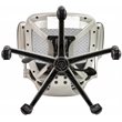 Flash Furniture Mesh Drafting Chair in Gray and White