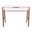 Flash Furniture Wooden Computer Desk in White and Walnut