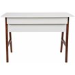 Flash Furniture Wooden Computer Desk in White and Walnut