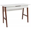 Flash Furniture Wooden Computer Desk in White and Walnut