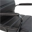 Flash Furniture Leather High Back Office Chair in Black