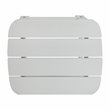 Flash Furniture Charlestown All-Weather Resin Adirondack Side Table in White