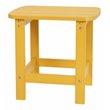 Flash Furniture Charlestown All-Weather Resin Adirondack Side Table in Yellow