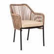 Flash Furniture Kallie Stacking Aluminum Club Chairs in Natural (Set of 2)