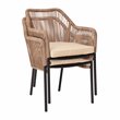 Flash Furniture Kallie Stacking Aluminum Club Chairs in Natural (Set of 2)