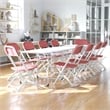 Flash Furniture Plastic Kid Folding Chair in Burgundy Red (Set of 2)