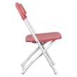 Flash Furniture Plastic Kid Folding Chair in Burgundy Red (Set of 2)