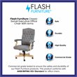 Flash Furniture Fabric Executive Swivel Office Chair in Gray/Driftwood