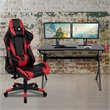 Flash Furniture Metal Gaming Bundle-Desk and Reclining Chair Set in Red