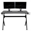 Flash Furniture Metal Gaming Bundle-Desk and Reclining Chair Set in Red