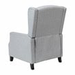 Flash Furniture Prescott Wing Back Fabric Pocket Spring Recliner in Gray