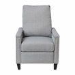 Flash Furniture Carson Fabric Push Back Recliner with Nail Trim in Light Gray