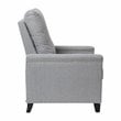 Flash Furniture Carson Fabric Push Back Recliner with Nail Trim in Light Gray