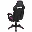 Flash Furniture X40 LeatherSoft Gaming Chair w/ Recline Back/Arm in Black/Purple