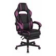Flash Furniture X40 LeatherSoft Gaming Chair w/ Recline Back/Arm in Black/Purple