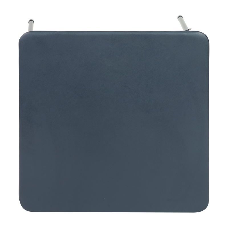 Flash Furniture 5PC Metal Kids Folding Activity Table and Chairs Set in Navy