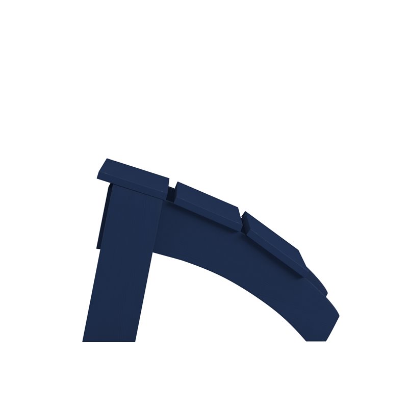 Flash Furniture Sawyer Indoor/Outdoor Resin Adirondack Ottoman in Navy