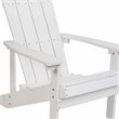 Flash Furniture Charlestown All-Weather Resin Adirondack Chair in White