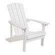 Flash Furniture Charlestown All-Weather Resin Adirondack Chair in White