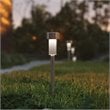 Flash Furniture Stainless Steel LED Landscaping Lights in Gray (Set of 12)