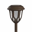Flash Furniture Tulip Solar Powered Plastic LED Garden & Pathway Lights in Brown