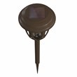 Flash Furniture Tulip Solar Powered Plastic LED Garden & Pathway Lights in Brown