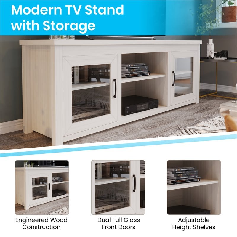 Flash Furniture Sheffield Engineered Wood TV Stand for up to 80