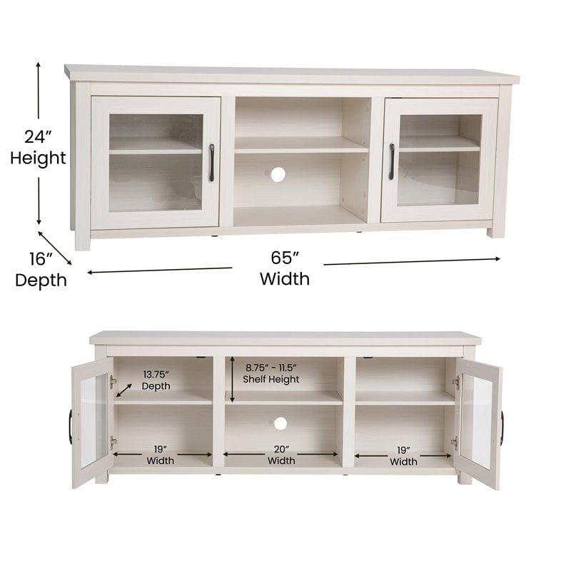 Flash Furniture Sheffield Engineered Wood TV Stand for up to 80
