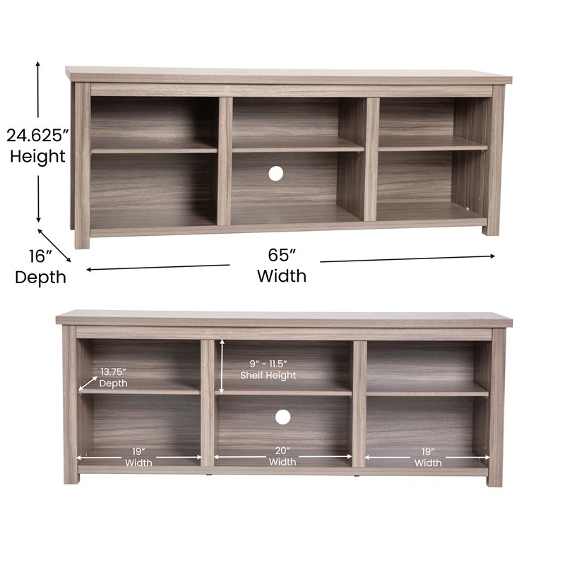 Flash Furniture Kilead Engineered Wood TV Stand for up to 80