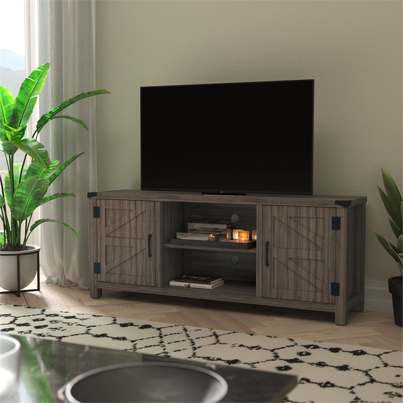 Flash Furniture Ayrith Engineered Wood TV Stand Fits up to 65