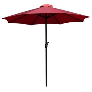 flash furniture 9 ft round aluminum umbrella with 1.5