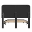 Flash Furniture Addison Fabric Queen Platform Bed with Headboard in Gray