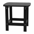 Flash Furniture Winston Resin Set 2 Rocking Chairs and Side Table in Black