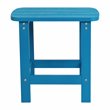 Flash Furniture Charlestown All-Weather Resin Adirondack Side Table in Blue