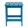 Flash Furniture Charlestown All-Weather Resin Adirondack Side Table in Blue