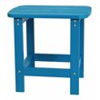 Flash Furniture Charlestown All-Weather Resin Adirondack Side Table in Blue