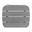 Flash Furniture Charlestown All-Weather Resin Adirondack Side Table in Gray