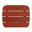 Flash Furniture Charlestown All-Weather Resin Adirondack Patio Side Table in Red