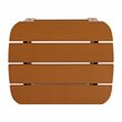 Flash Furniture Charlestown All-Weather Resin Adirondack Side Table in Brown