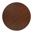 Flash Furniture Hampstead Metal and Laminate Coffee Table in Walnut/Black