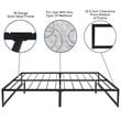 Flash Furniture Metal Full Bed Frame and 10