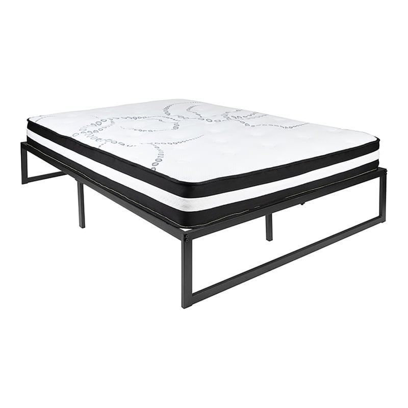 Flash Furniture Metal Full Bed Frame and 10