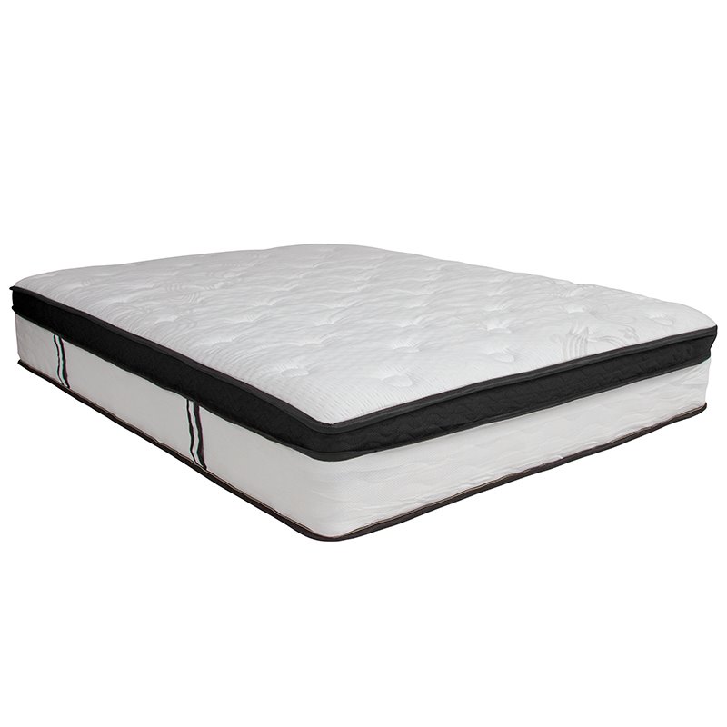 Flash Furniture Metal Full Bed Frame and 12