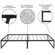 Flash Furniture Metal Twin Bed Frame and 12